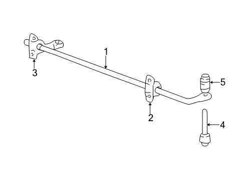 2005 Ford Focus Rear Suspension, Control Arm Diagram 3 - Thumbnail