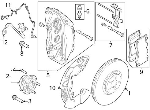 2024 Ford Mustang Front Brakes Diagram