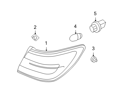 2007 Lincoln MKZ Bulbs Diagram 4 - Thumbnail