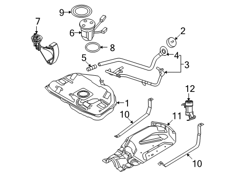 2008 Lincoln MKZ Fuel Supply Diagram