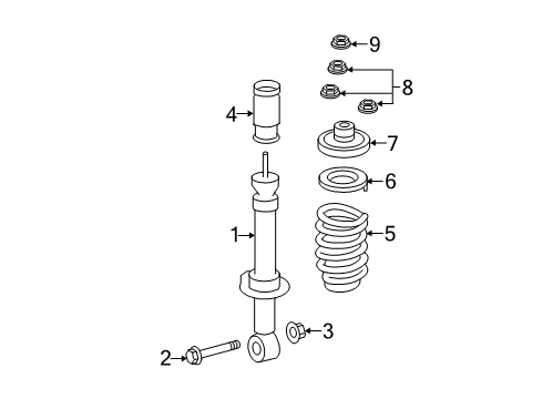 2014 Ford Expedition Shocks & Components - Rear Diagram