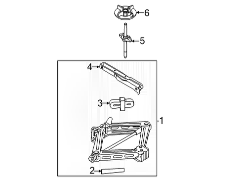 2023 Ford Bronco Sport Jack & Components Diagram