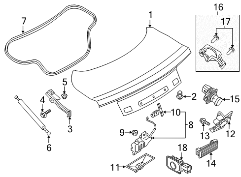 2021 Ford Mustang Trunk, Electrical Diagram 4 - Thumbnail