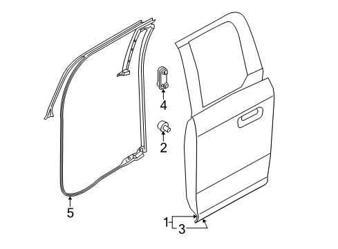 2017 Ford F-250 Super Duty Rear Door Diagram