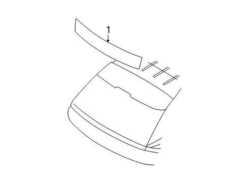 2008 Lincoln MKX Reflector Assembly Diagram for 7A1Z-13A565-A