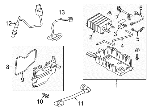 2023 Ford Mustang Emission Components Diagram