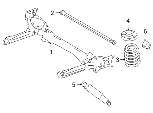 2004 Mercury Monterey Rear Suspension Diagram