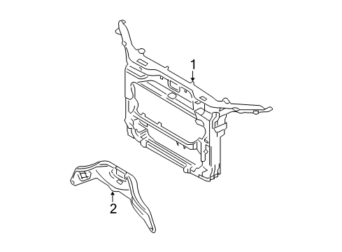 2007 Ford Edge Radiator Support Diagram