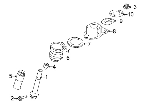 2008 Ford Taurus Damper Assembly Diagram for 5G1Z-18B055-AA