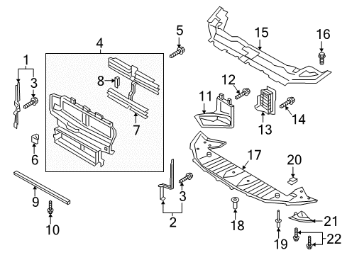 2017 Lincoln Continental Spacer Diagram for GD9Z-8472-A