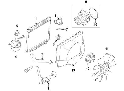 2010 Ford E-250 Pump Assembly - Water Diagram for 3L3Z-8501-CA