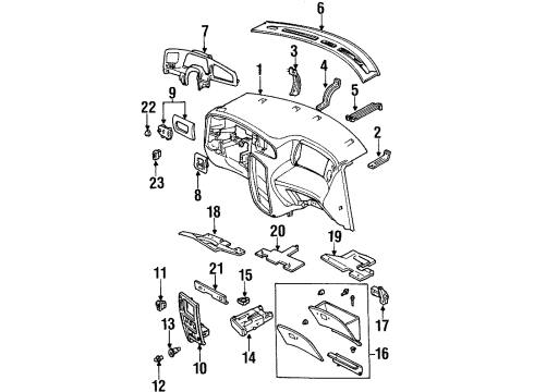 1999 Ford Windstar Bracket Diagram for XF2Z-16044C32-AA