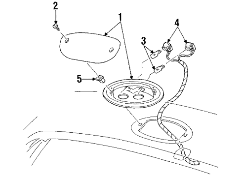 1997 Ford Windstar High Mount Lamps Diagram