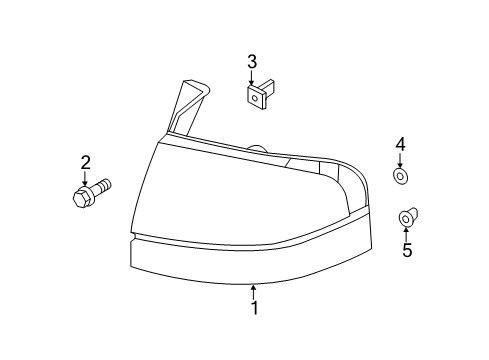 2011 Lincoln MKX Tail Lamps Diagram 2 - Thumbnail