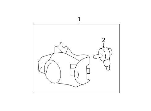 2009 Lincoln MKX Bulbs Diagram 1 - Thumbnail