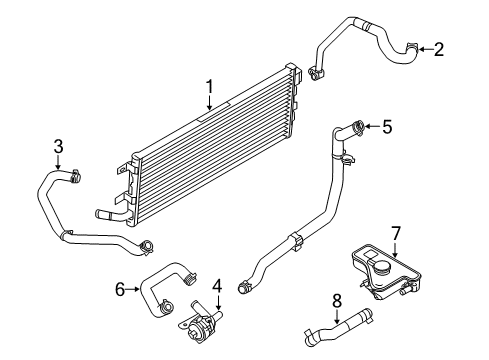 2012 Ford Fusion Inverter Cooling Components Diagram