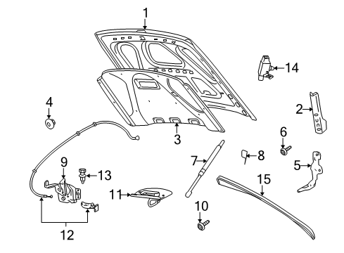 2004 Mercury Marauder Reinforcement Diagram for F8AZ-16A602-AA