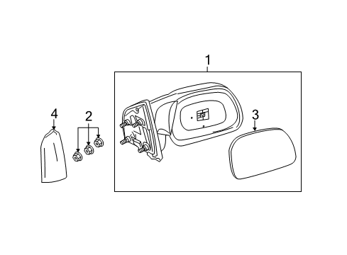 2011 Ford F-350 Super Duty Outside Mirrors Diagram 4 - Thumbnail