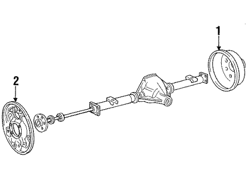 1995 Ford F-150 Rear Brakes Diagram