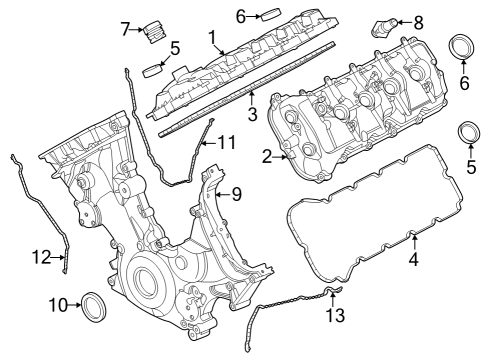 2023 Ford F-150 Valve & Timing Covers Diagram 4 - Thumbnail