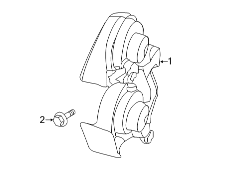 2016 Ford Fusion Horn Assembly Diagram for DG9Z-13832-A