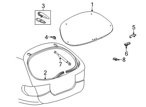 2004 Mercury Sable Lift Gate Diagram