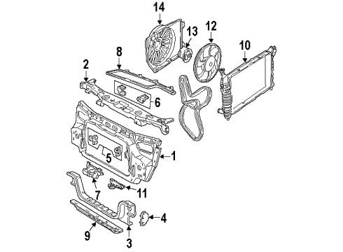 1994 Mercury Sable Belts & Pulleys, Maintenance Diagram 2 - Thumbnail