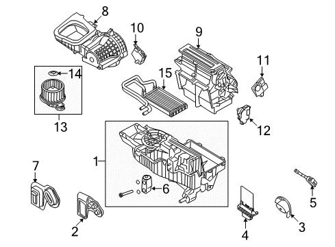 2009 Ford Taurus X HVAC Case Diagram 2 - Thumbnail