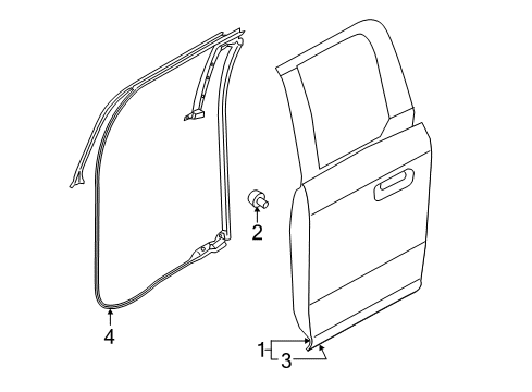 2018 Ford F-150 Rear Door Diagram