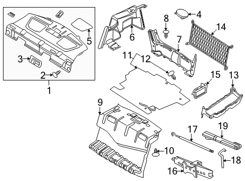 2011 Mercury Milan Plate - Door Scuff Diagram for 6E5Z-5411318-AAA