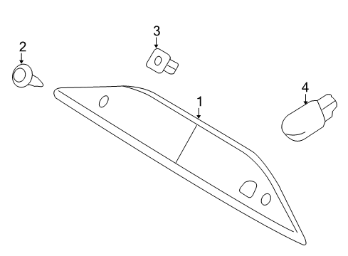 2008 Ford Taurus X High Mount Lamps Diagram