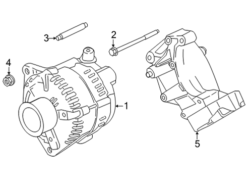 2020 Ford F-250 Super Duty Alternator Diagram 5 - Thumbnail