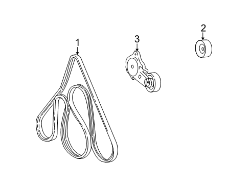 2005 Ford Crown Victoria Belts & Pulleys, Cooling Diagram