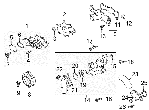 2020 Ford F-150 Water Pump Diagram 4 - Thumbnail