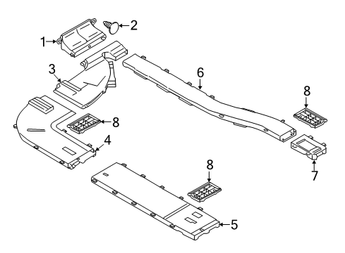 2018 Ford Transit-250 Duct - Heater Outlet Diagram for CK4Z-18491-E