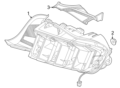 2024 Ford Mustang Tail Lamps Diagram