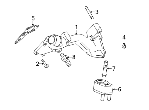 2014 Ford E-150 Oil Cooler, Cooling Diagram 1 - Thumbnail