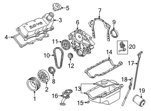 2000 Ford Taurus Indicator Assembly-Oil Level Diagram for 2F1Z-6750-AA