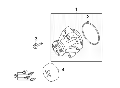 2015 Ford E-350 Super Duty Water Pump Diagram