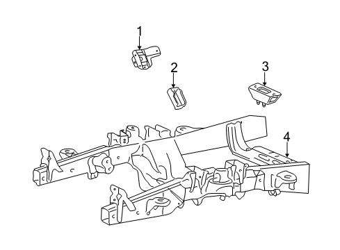 1997 Ford Expedition Support Diagram for XL3Z-6A023-AA