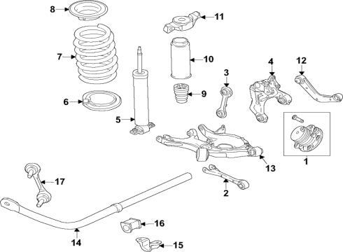 2023 Ford Edge Pad - Anti-Squeak Diagram for E1GZ-8321-A