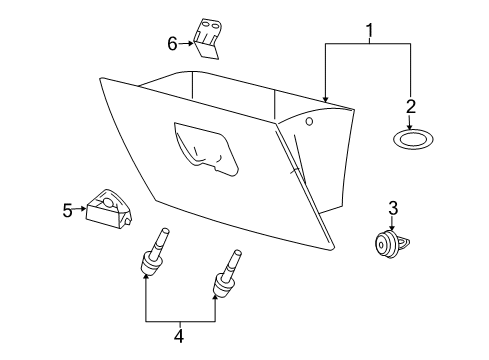 2007 Lincoln Mark LT Glove Box Diagram