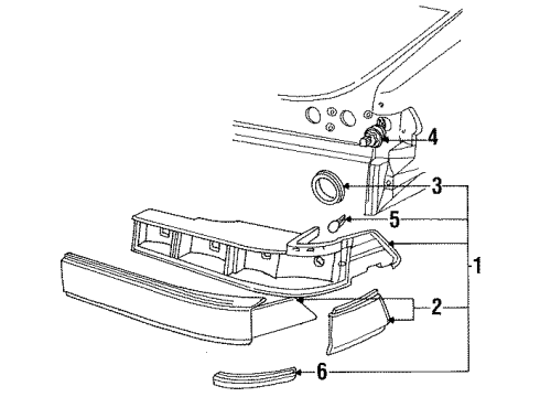 1994 Ford Tempo Tail Lamps Diagram