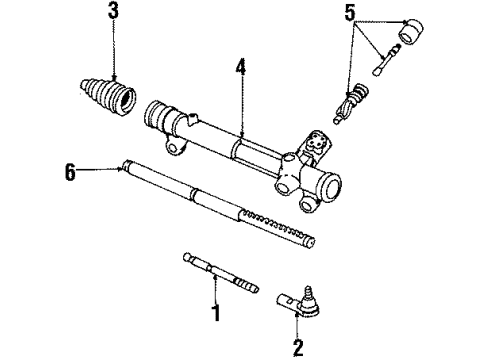 1984 Lincoln Continental P/S Pump & Hoses, Steering Gear & Linkage Diagram 2 - Thumbnail