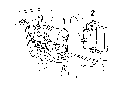 1997 Ford Ranger Anti-Lock Brakes Diagram 1 - Thumbnail