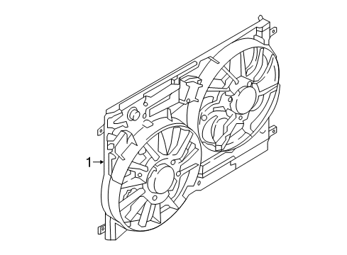 2017 Ford Escape Cooling System, Radiator, Water Pump, Cooling Fan Diagram 1 - Thumbnail