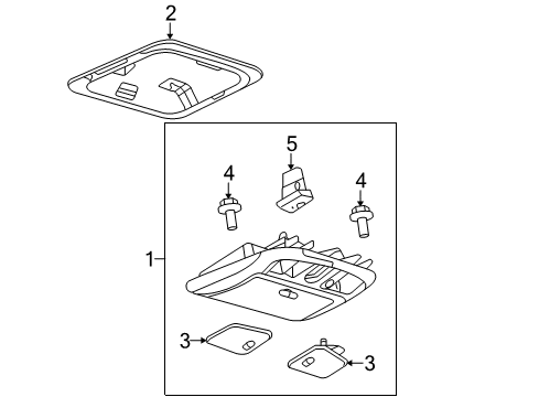 2009 Ford Fusion Sunroof  Diagram 1 - Thumbnail