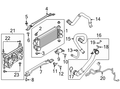 2019 Lincoln Navigator Intercooler, Cooling Diagram