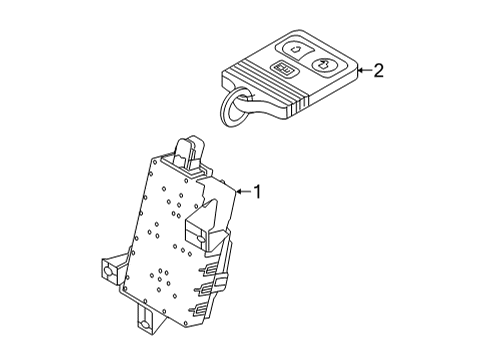 2018 Ford E-350 Super Duty Module - Door Lock And Alarm Diagram for BC2Z-15604-E