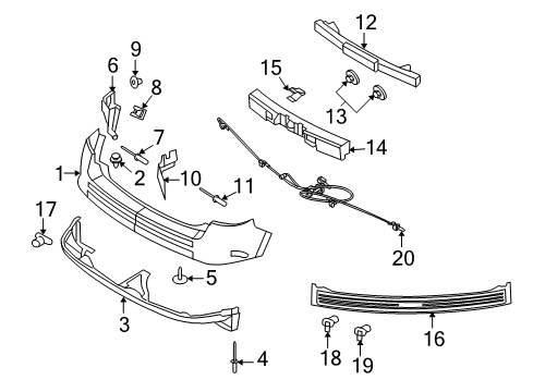 2008 Ford Edge Parking Aid Diagram 2 - Thumbnail